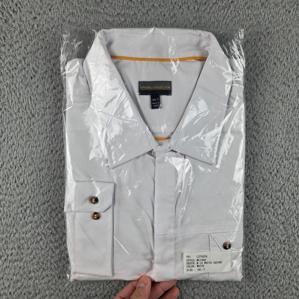 Mcdonald's Apparel‎ Collection Shirt Mens 3XLT White Long Sleeve Uniform Work
